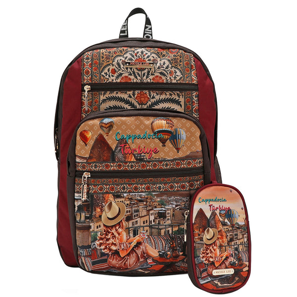 NYLON BACKPACK + CASE <tc><tc>Heaven on earth</tc></tc>