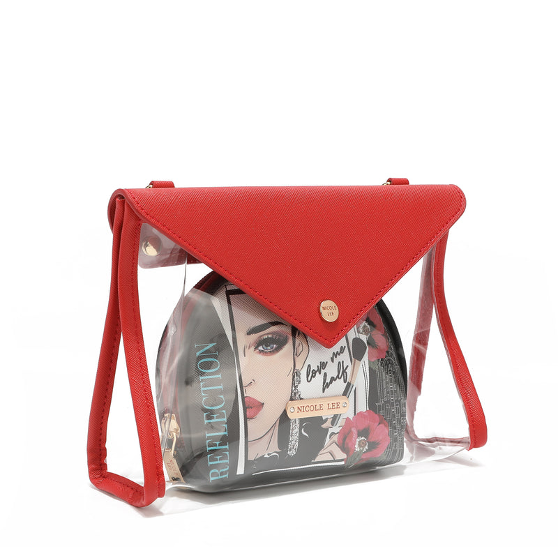 2 -piece bandolera for cosmetics