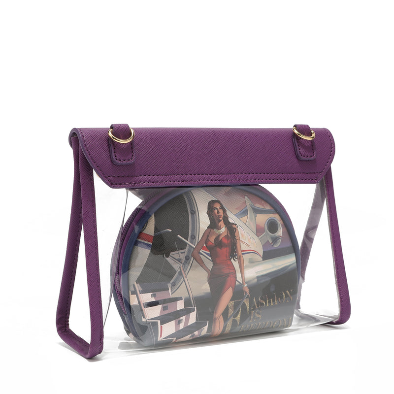 2 -piece bandolera for cosmetics