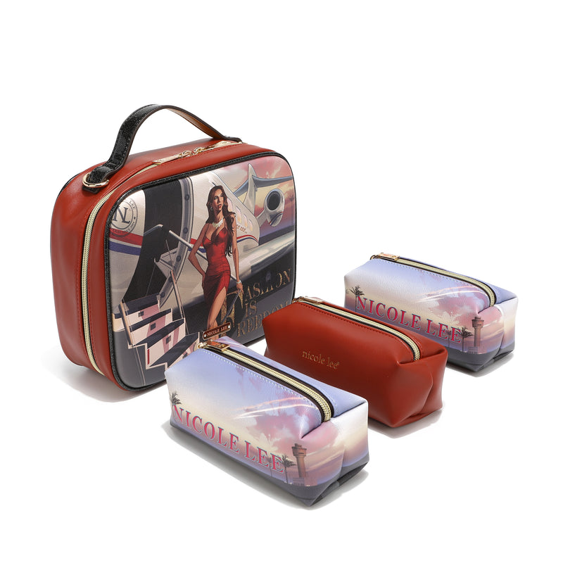 Travel bag set with cases