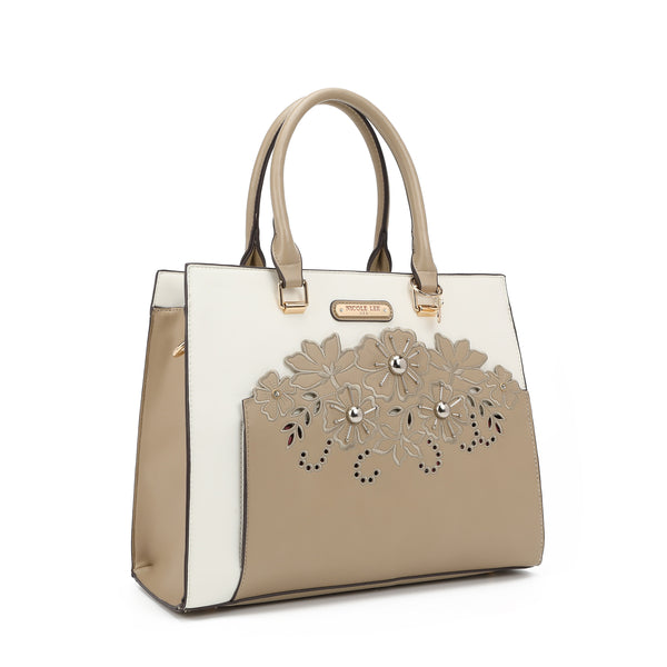 Bag with floral embroidery