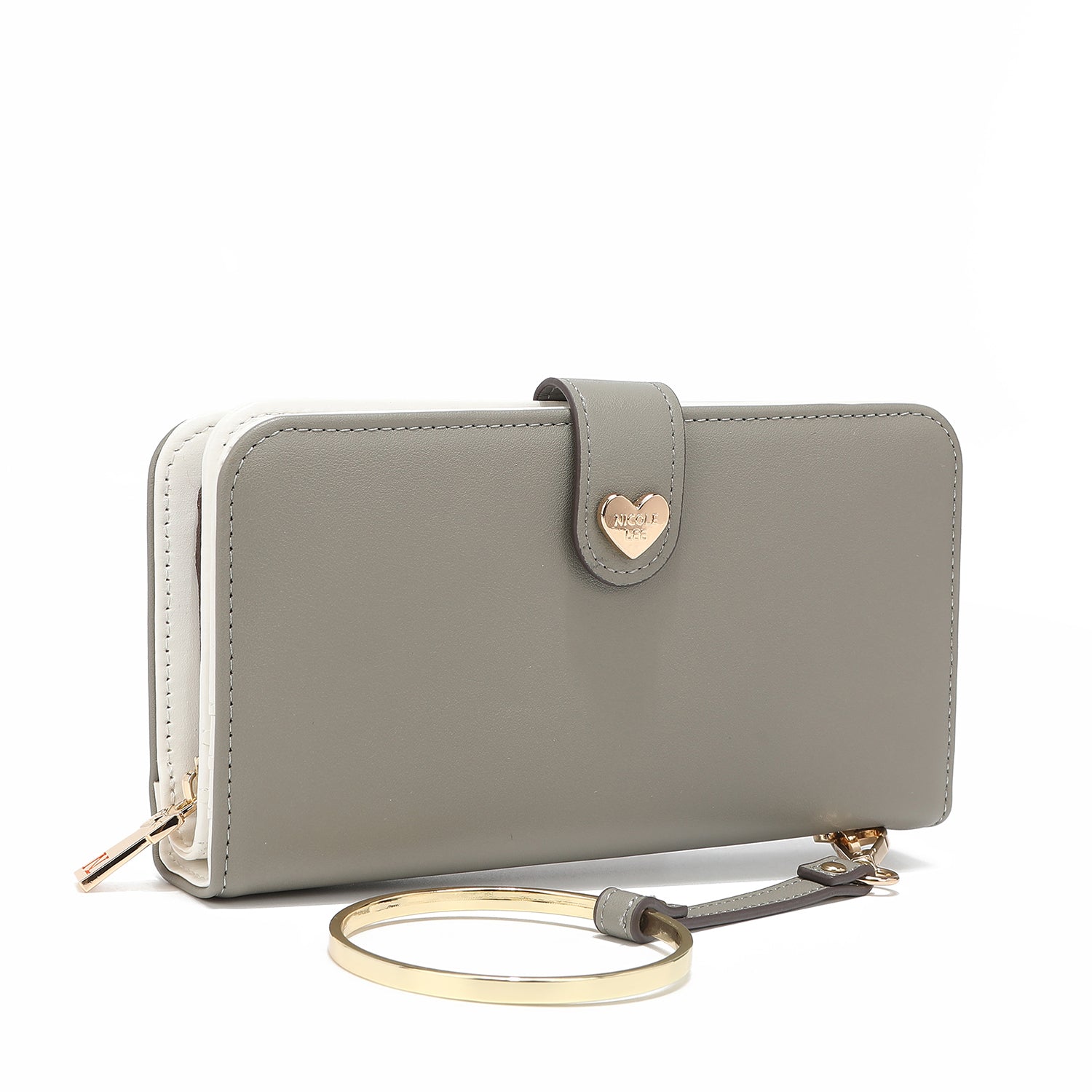 CARTERA FASHION "FLORAL" CON CREMALLERA