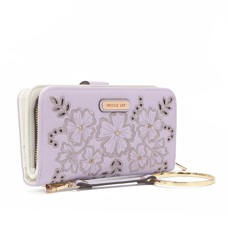 Fashion "Floral" Portfolio with zipper
