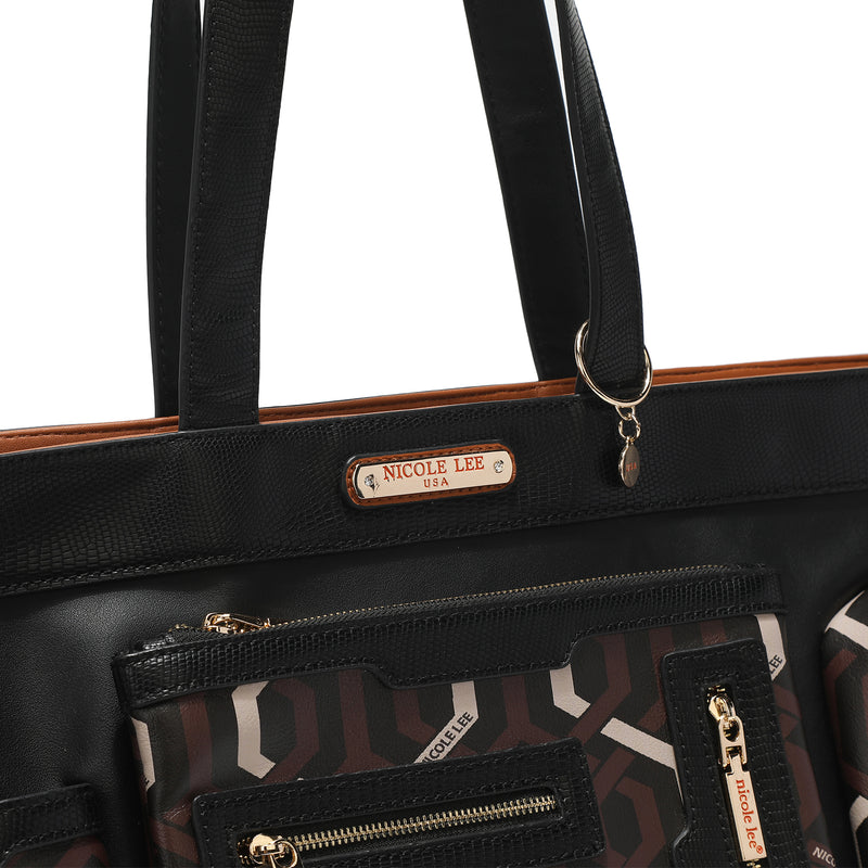 "GEOMETRIC" SHOPPER BAG
