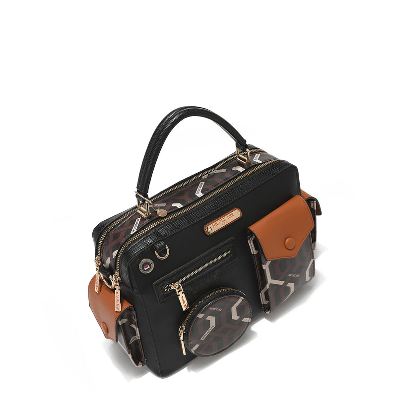 "GEOMETRIC" MEDIUM MESSENGER BAG