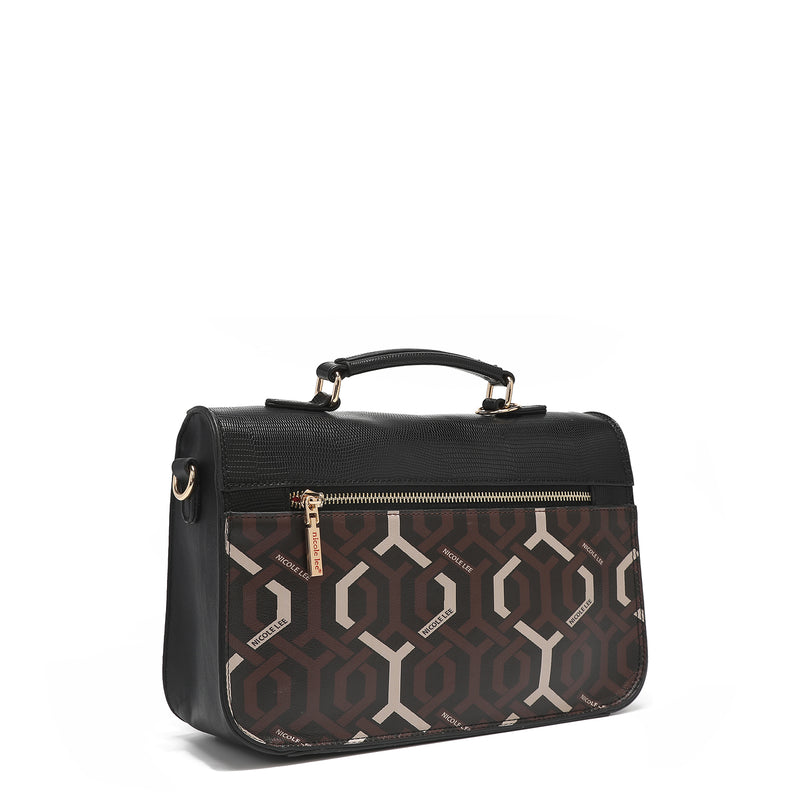 "GEOMETRIC" SMALL MESSENGER BAG