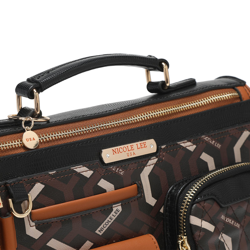 "GEOMETRIC" SMALL MESSENGER BAG
