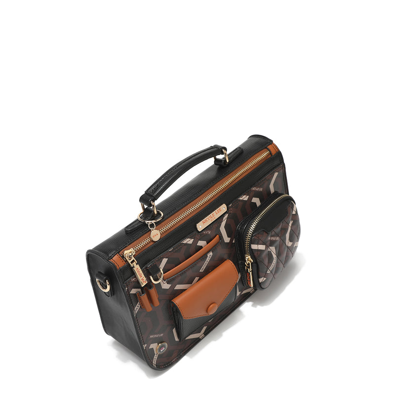 "GEOMETRIC" SMALL MESSENGER BAG