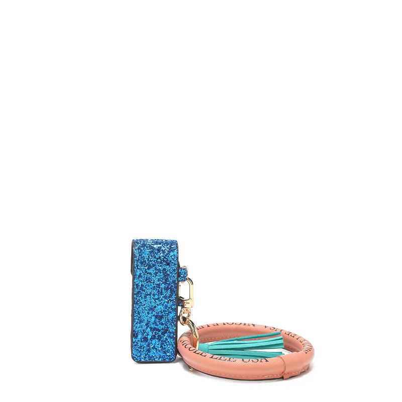 Bracelet keychain with lip brightness case