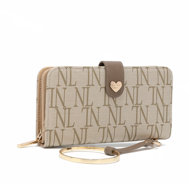Fashion portfolio "nl" with zipper