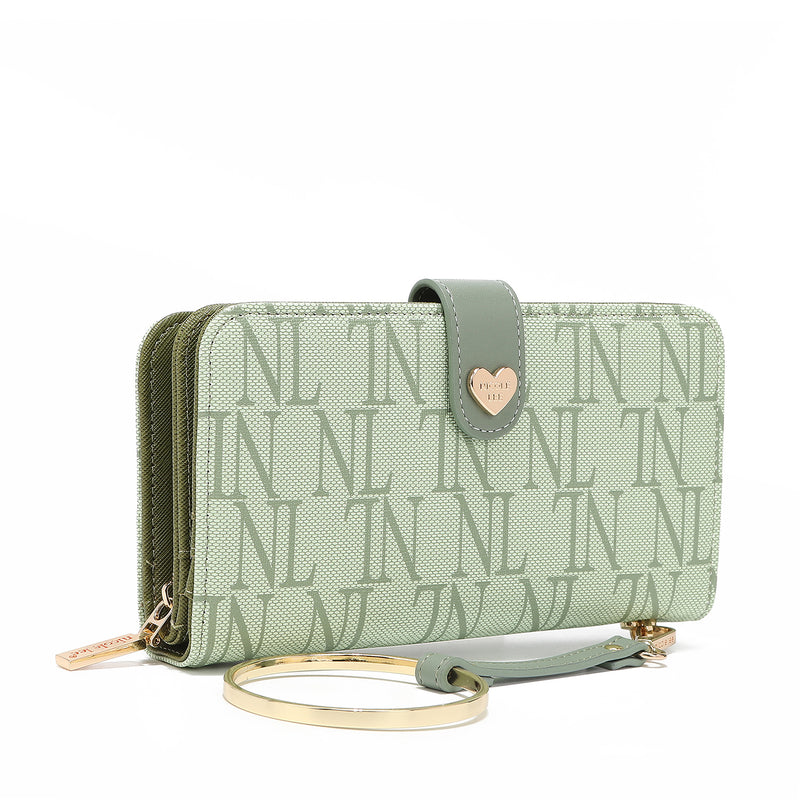 Fashion portfolio "nl" with zipper