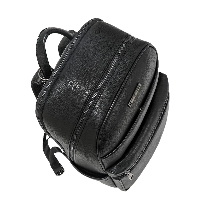 MEN'S BLACK BACKPACK WITH USB CHARGING PORT