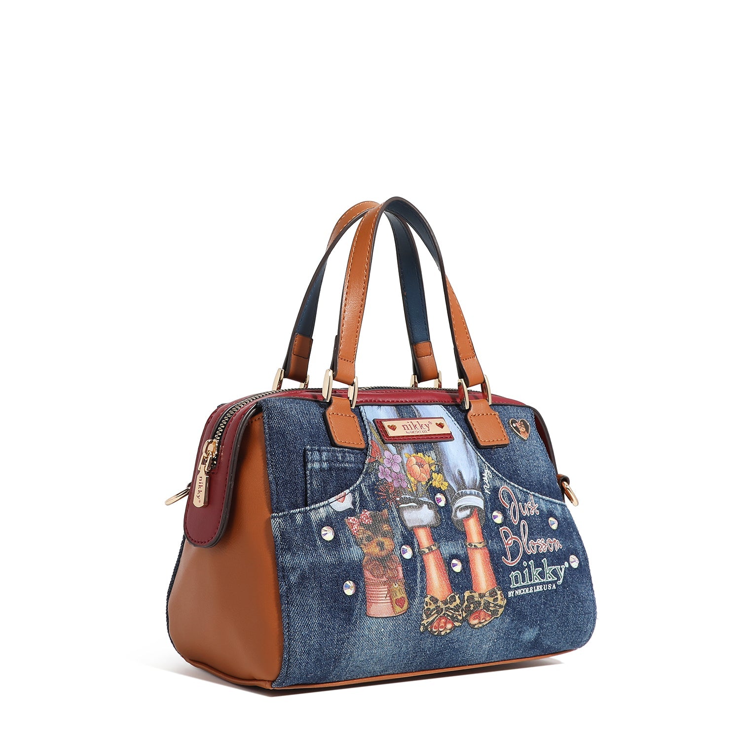 BOLSO PEQUEÑO MENSAJERO BOSTON DE VAQUERO