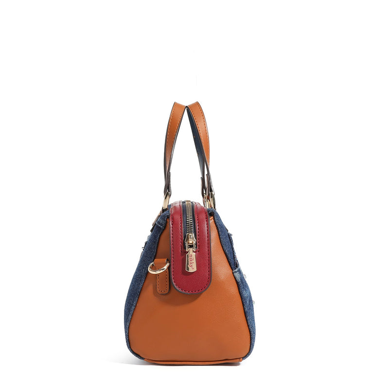 SMALL BOSTON MESSENGER BAG <tc>Denim</tc>