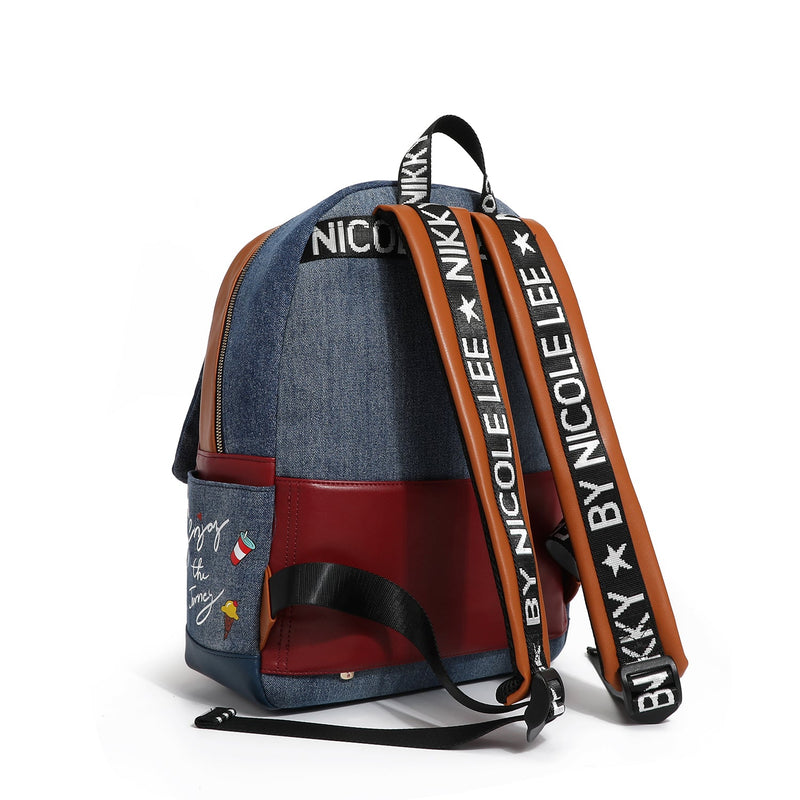 LARGE BACKPACK OF <tc>Denim</tc> WITH FLAP