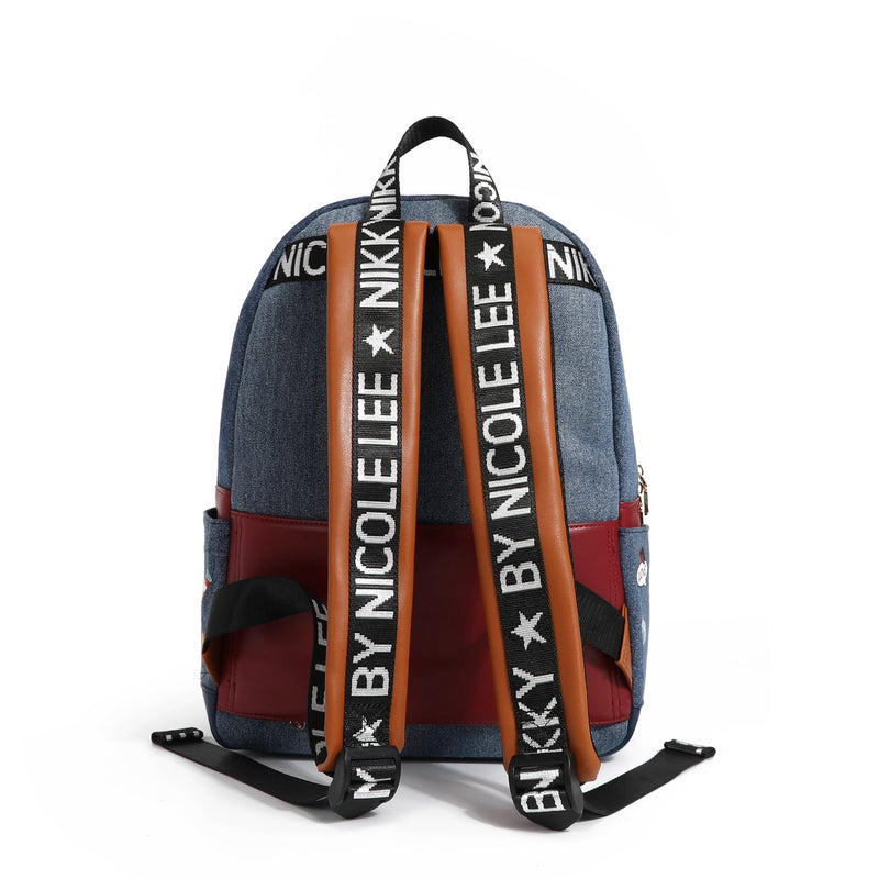 LARGE BACKPACK OF <tc>Denim</tc> WITH FLAP