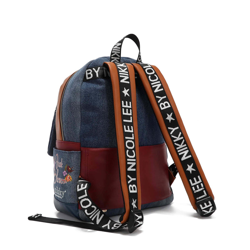 LARGE BACKPACK OF <tc>Denim</tc> WITH FLAP
