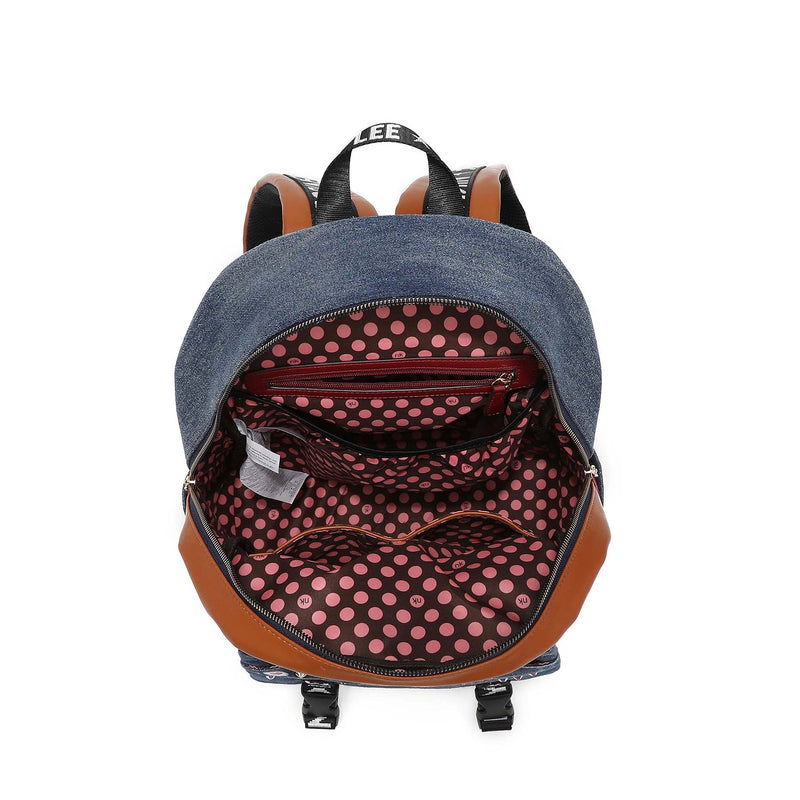 LARGE BACKPACK OF <tc>Denim</tc> WITH FLAP