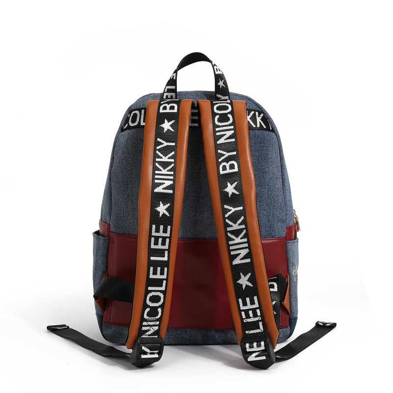 LARGE BACKPACK OF <tc>Denim</tc> WITH FLAP