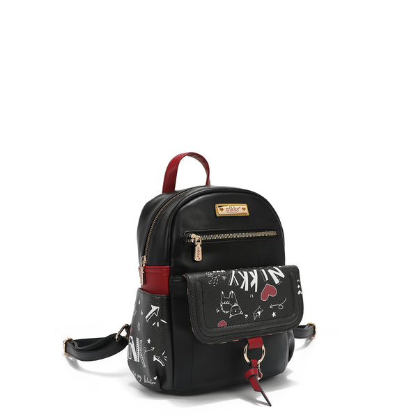 MEDIUM BACKPACK WITH FLAP "<tc><tc>Nikky</tc></tc> LOVE"