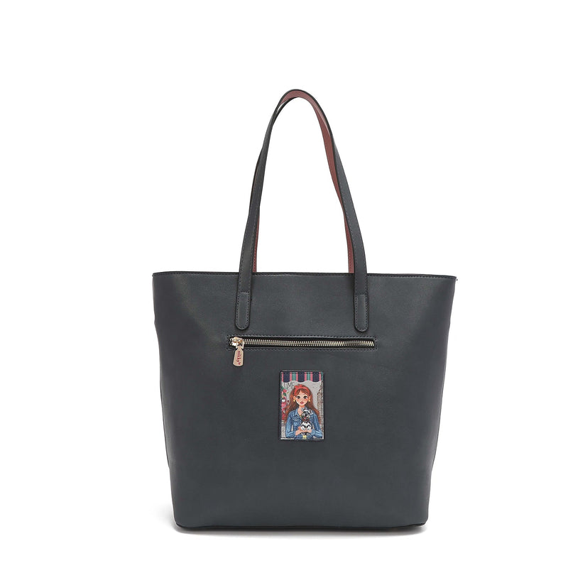 "GOOD TIME HAPPY TIME" SHOPPER BAG