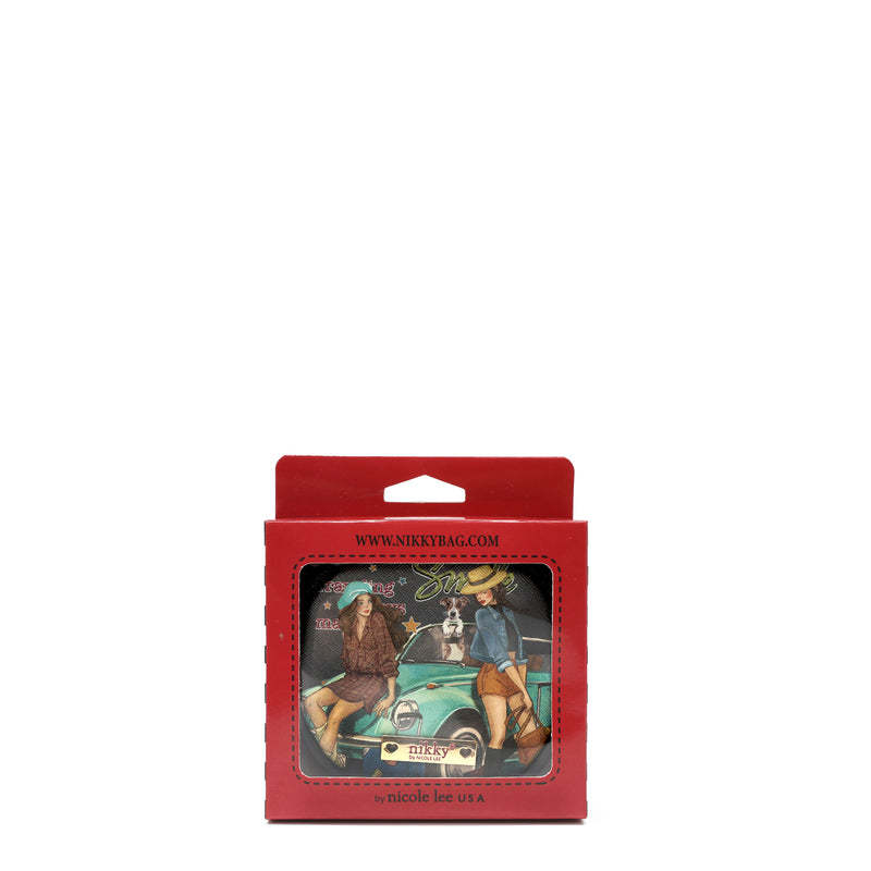 KEYRING WITH CIRCULAR PURSE <tc>NIKKY</tc>