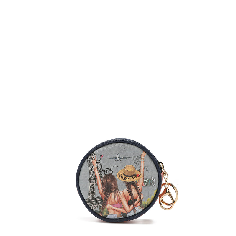 KEYRING WITH CIRCULAR PURSE <tc>NIKKY</tc>