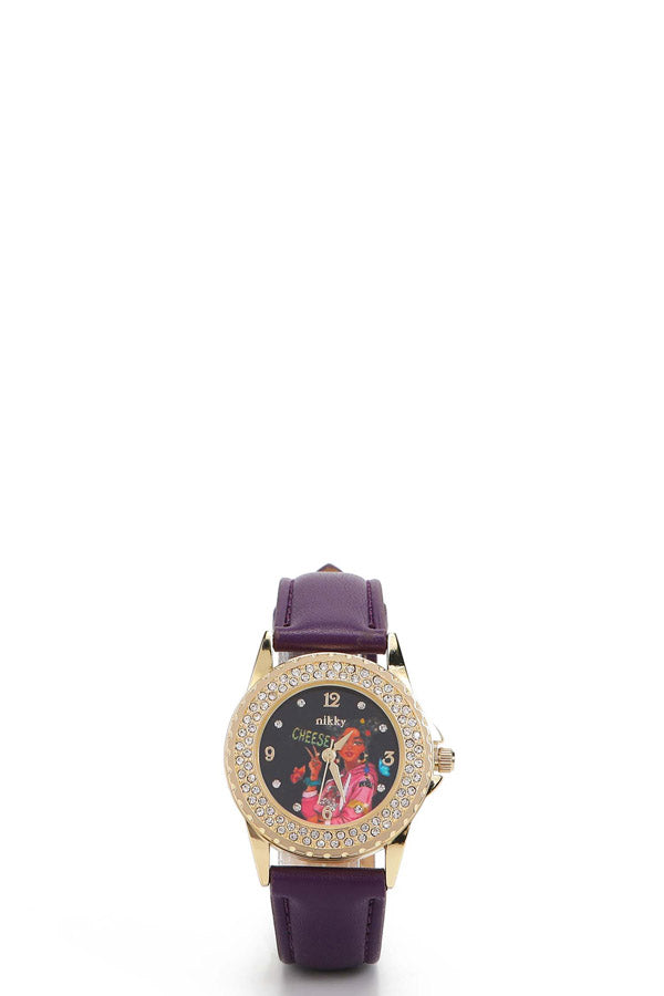 Double diamond medium watch "Sidney"