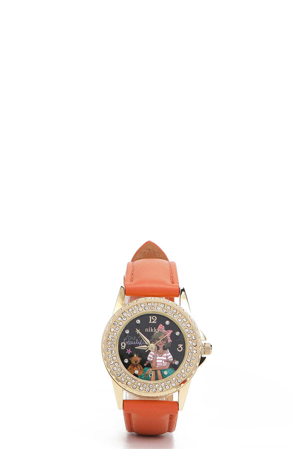 Double diamond medium watch "Sidney"