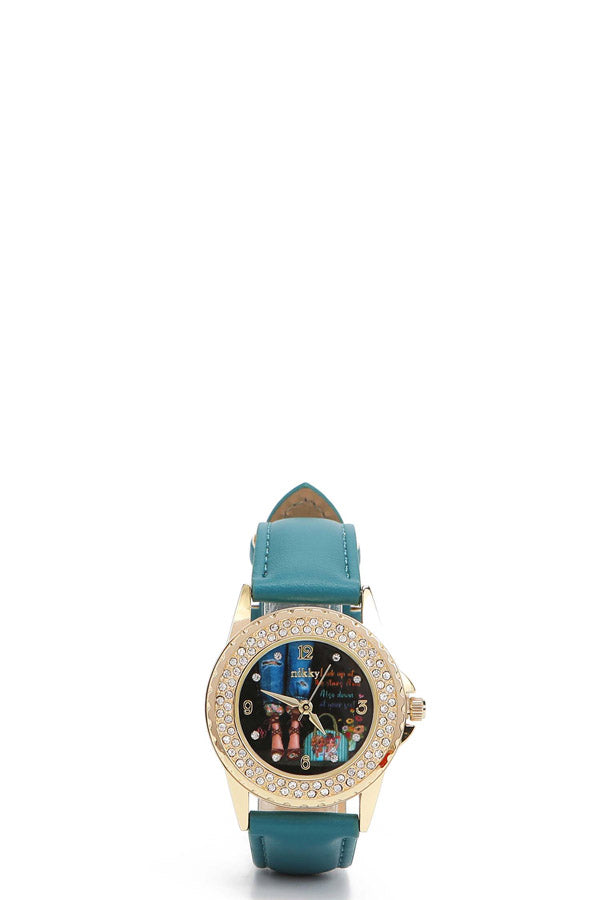 Double diamond medium watch "Sidney"