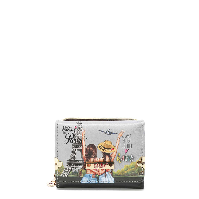 Portfolio with triple division + zipper purse