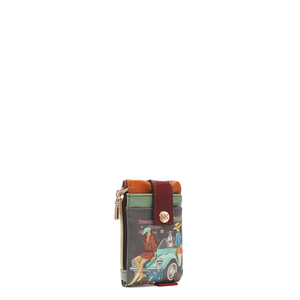 Mini cardboard with zip closure and pressure button