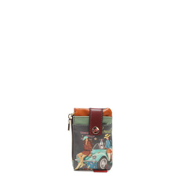 Mini cardboard with zip closure and pressure button