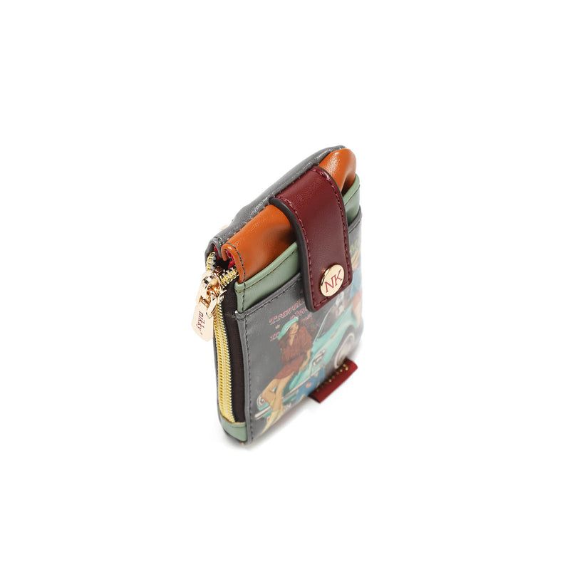 Mini cardboard with zip closure and pressure button