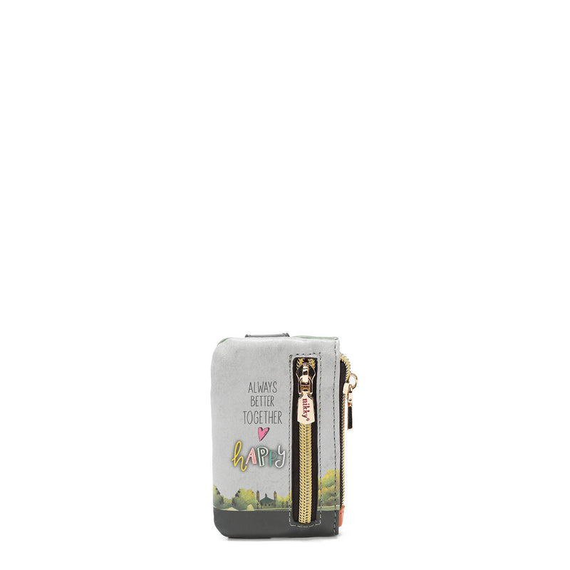Mini cardboard with zip closure and pressure button