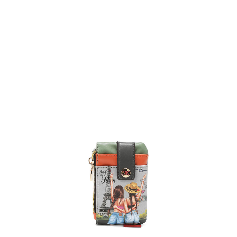 Mini cardboard with zip closure and pressure button