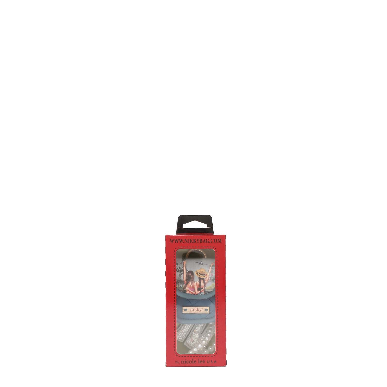 PORTE-CLÉS AVEC SUPPORT POUR CASQUE ET BRACELET EN PERLES <tc>NIKKY</tc>
