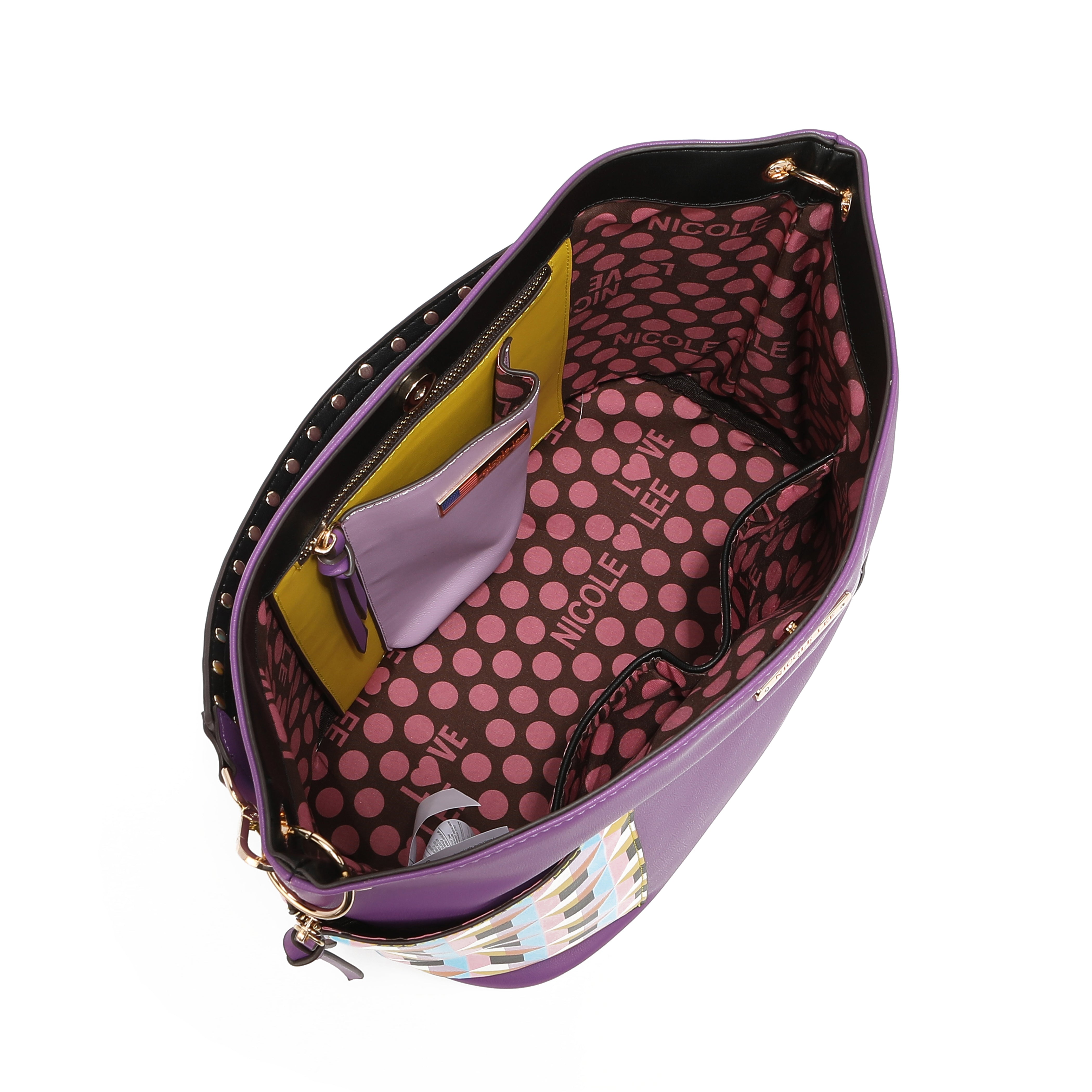 BOLSO DE HOMBRO QUIHN CON MONEDERO Y BOLSO INTERNO ADICIONAL