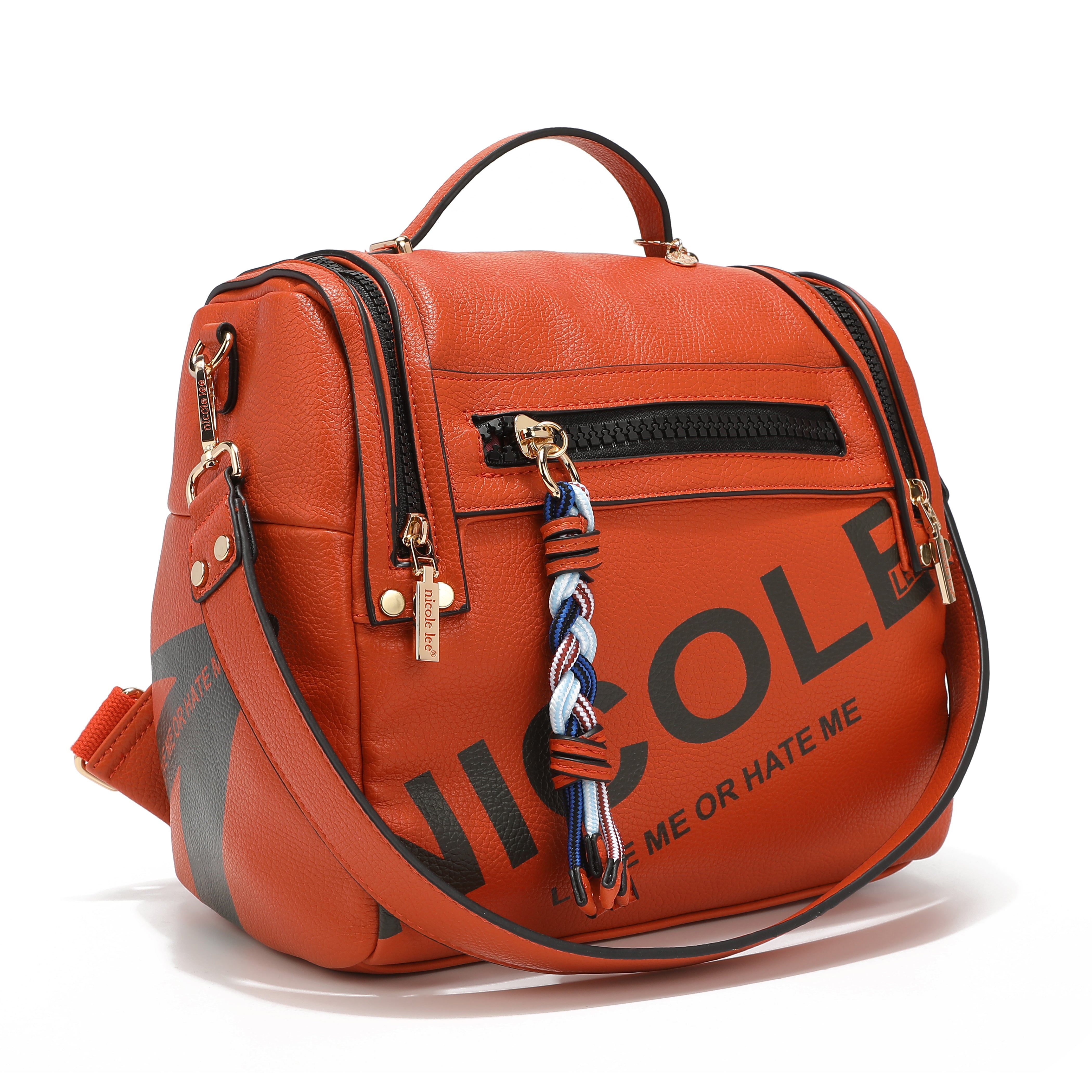 MOCHILA CREMALLERAS LATERALES "NICOLE LEE"