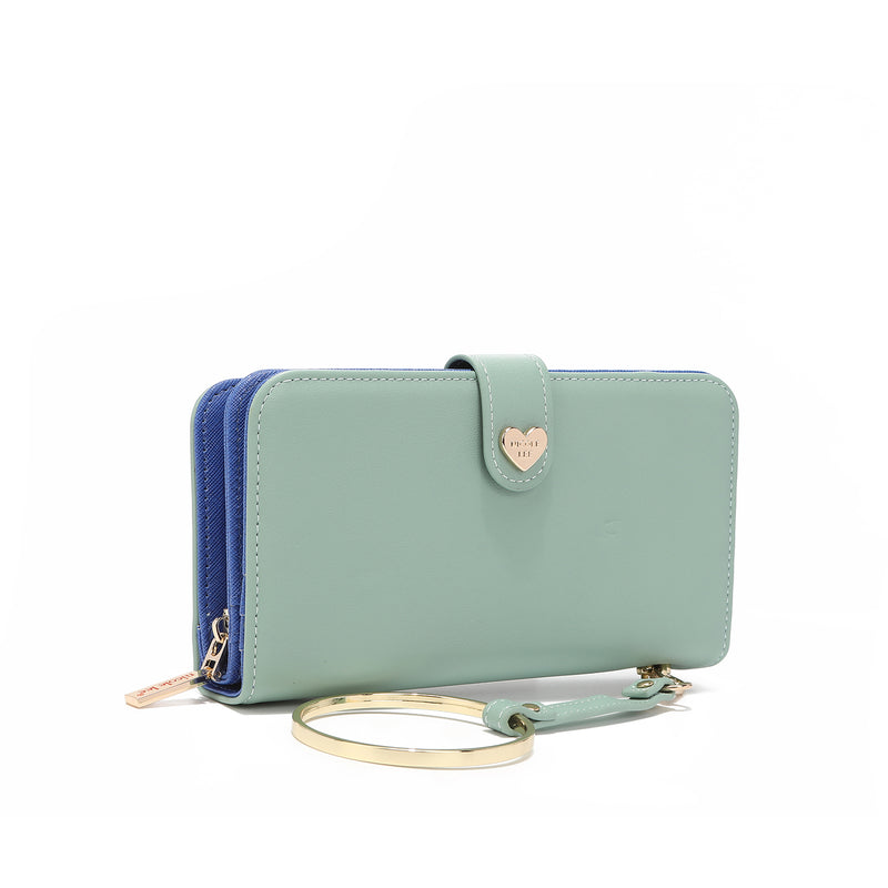 Fashion printed portfolio with zipper
