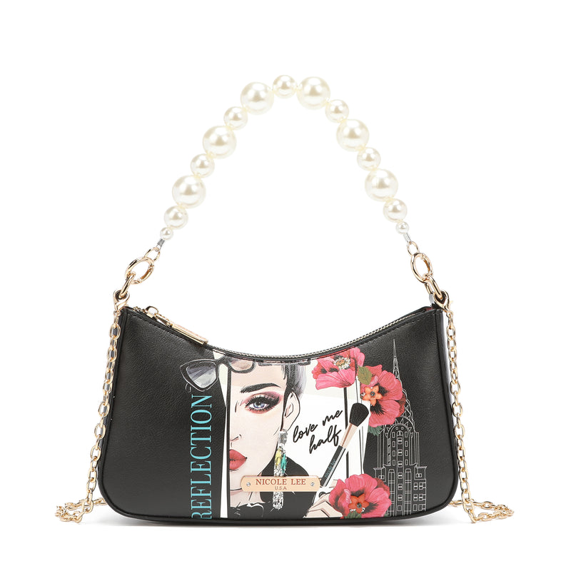Shoulder bag with pearl handle