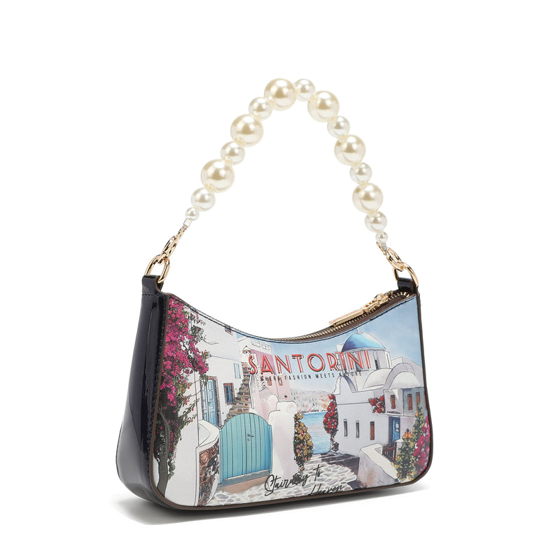 Shoulder bag with pearl handle