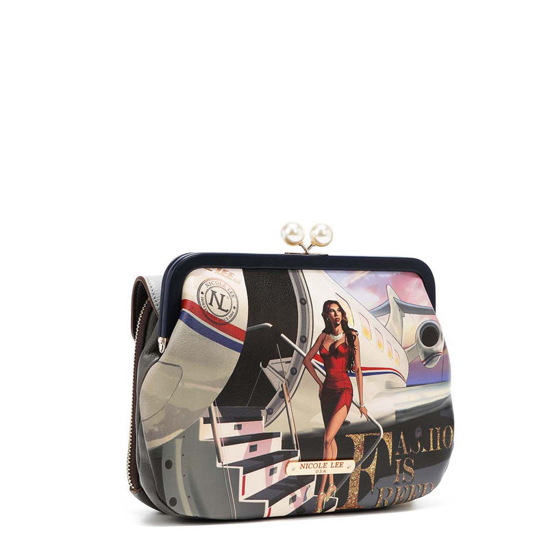 Bandolera with Kisslock brooch