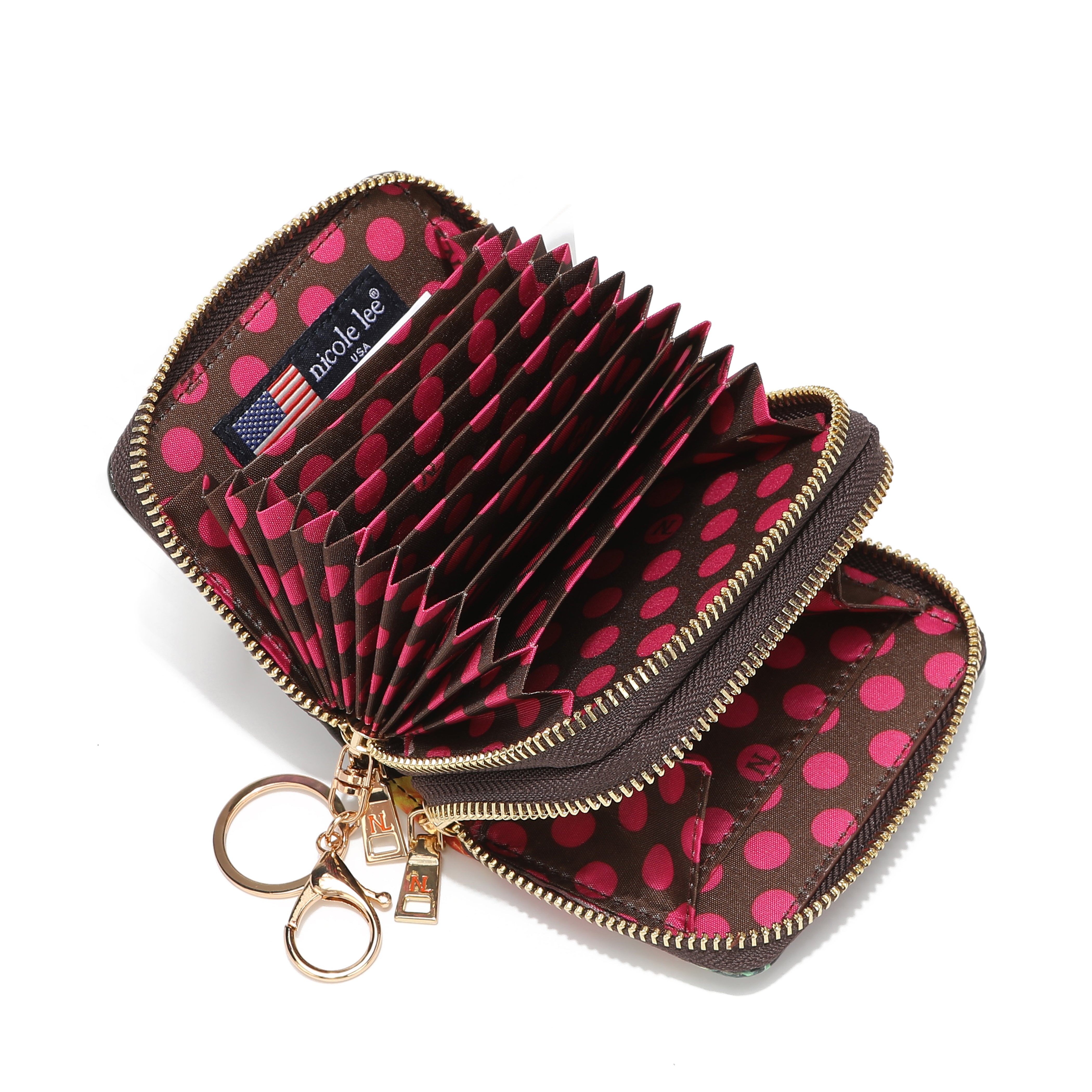 CARTERA FUNCIONAL FASHION PARA TARJETAS CON CREMALLERA DOBLE
