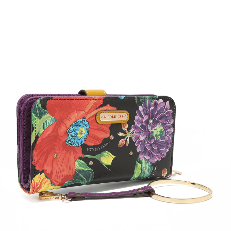 Fashion printed portfolio with zipper
