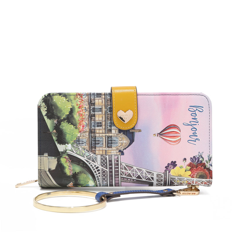 Fashion printed portfolio with zipper