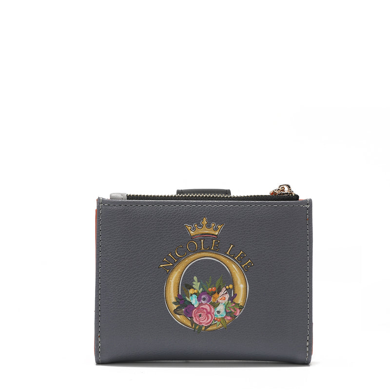 Double fashion compact portfolio with RFID block
