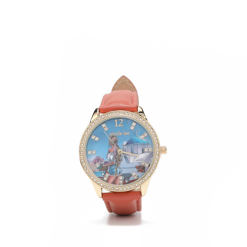 3 -piece set (bandole wallet, watch, cardboard)