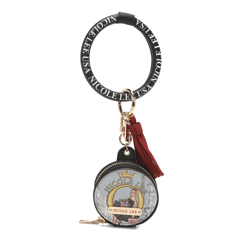 Bracelet with keychain and headache holder