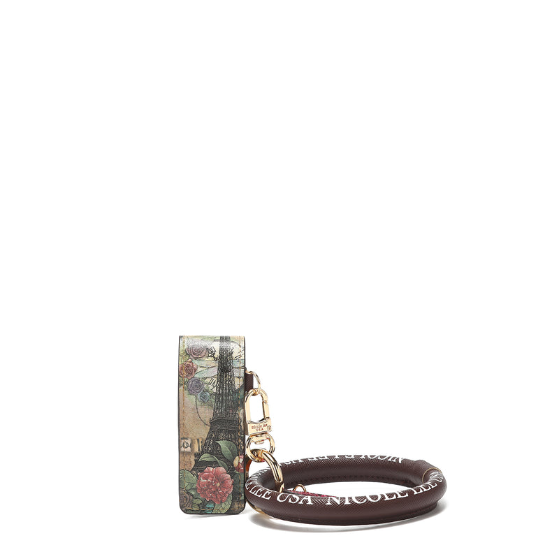 Bracelet keychain with lipstick